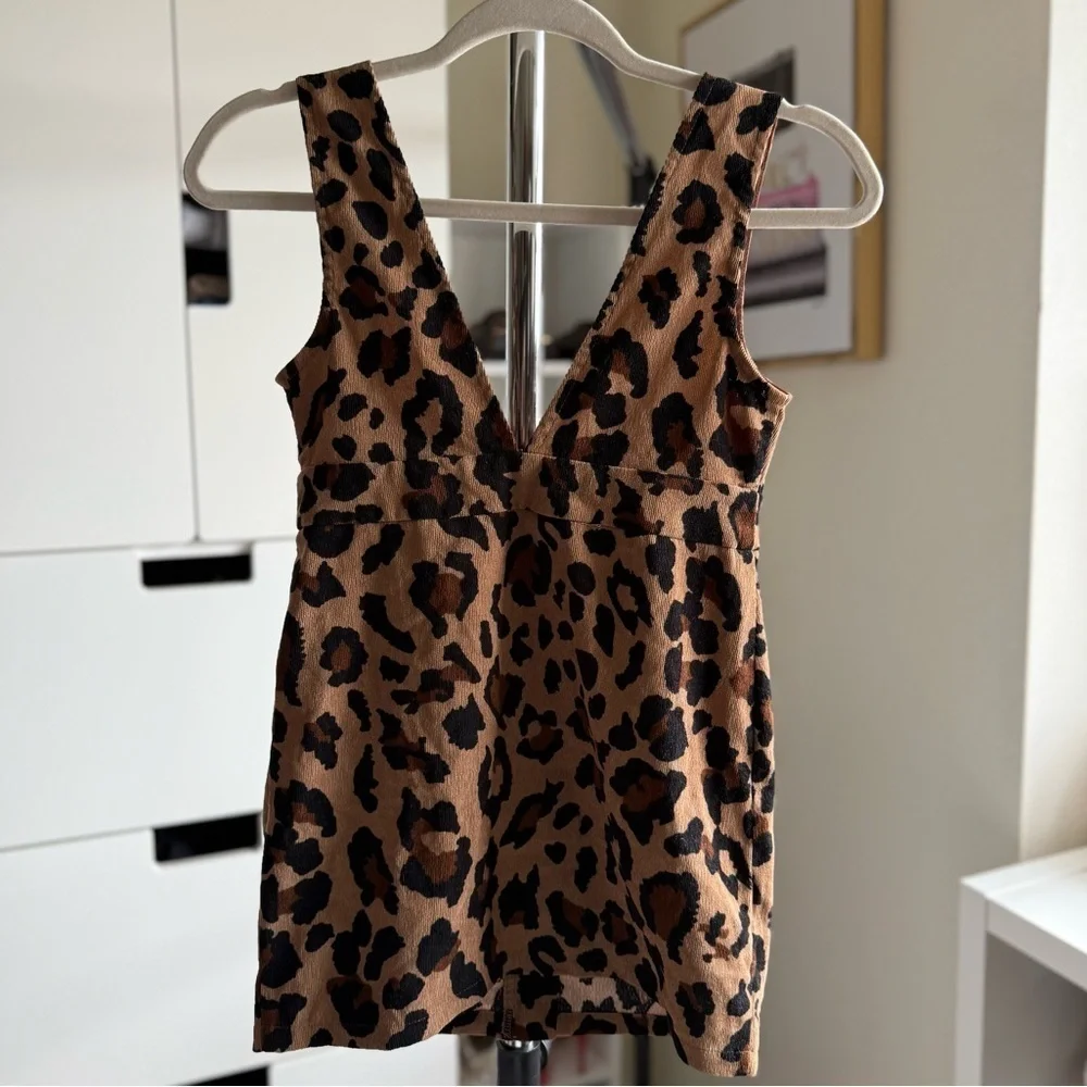 Shein Kids Leopard Print Sleeveless Dress